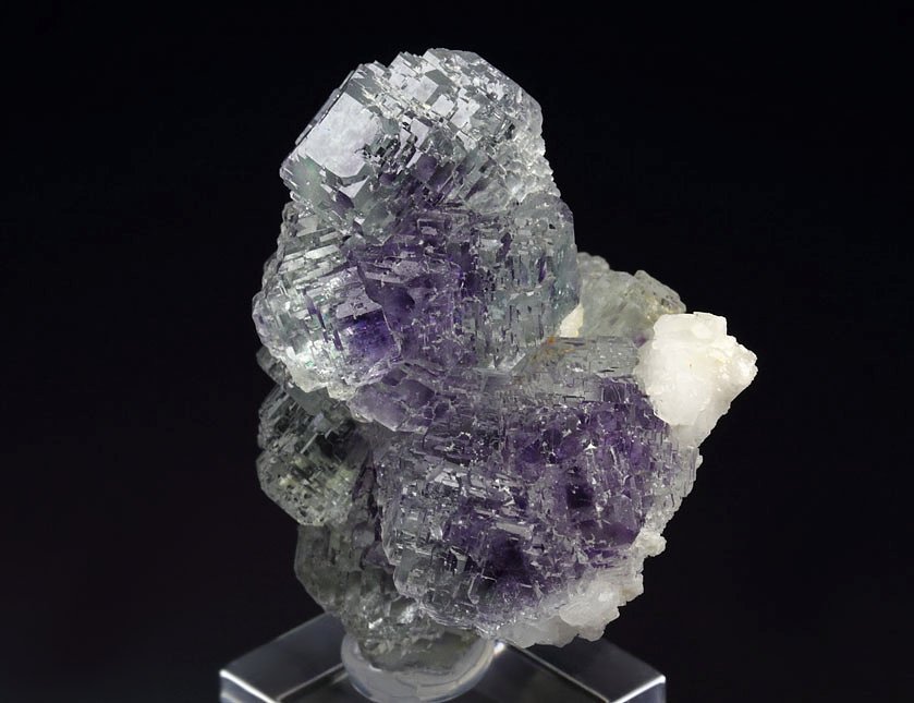 FLUORITE with PHANTOMS, CALCITE