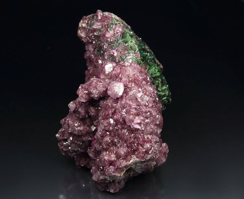 DOLOMITE var. COBALTOAN DOLOMITE, MALACHITE