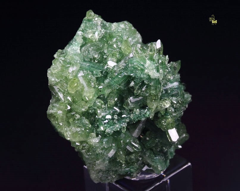 gemmy VESUVIANITE var. CHROMIAN