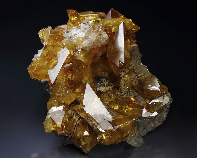 gem BARYTE bi-terminated, QUARTZ, HEMATITE