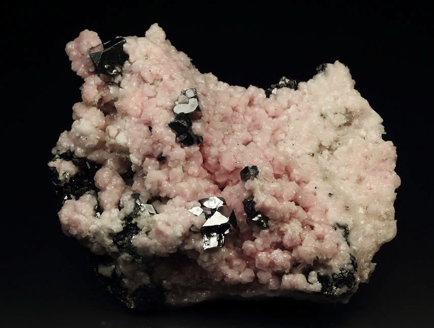 RHODOCHROSITE, GALENA, SPHALERITE, QUARTZ, CHALCOPYRITE