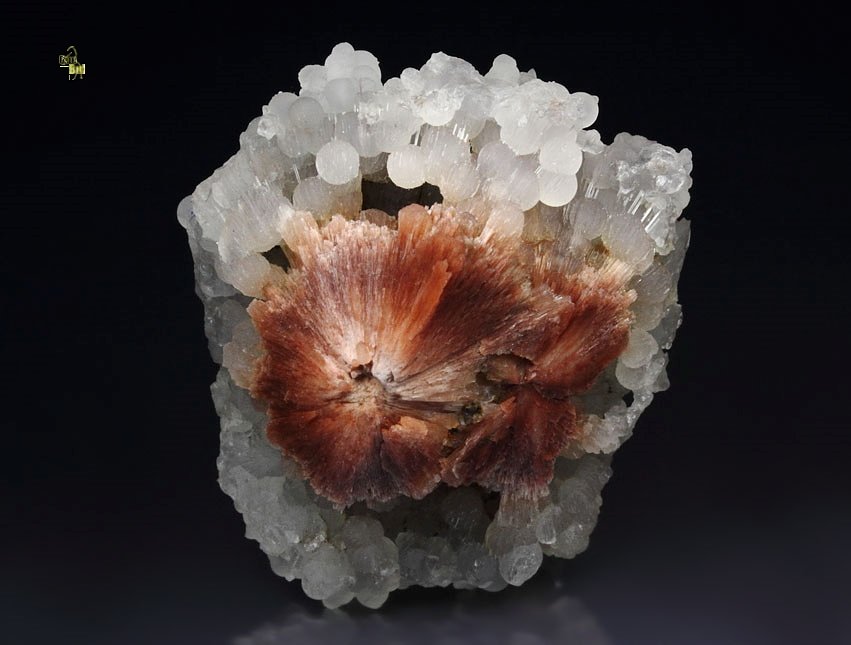 orange SCOLECITE, CHALCEDONY