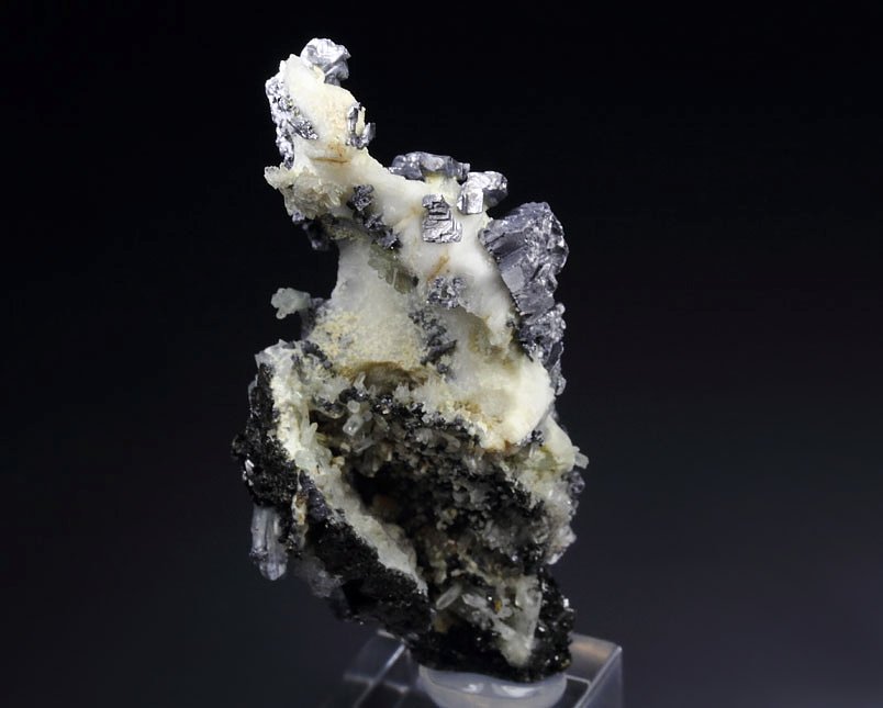 skeletal GALENA, CALCITE, SPHALERITE, QUARTZ