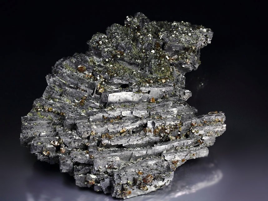 bended GALENA, SPHALERITE var. CLEIOPHANE, CHALCOPYRITE