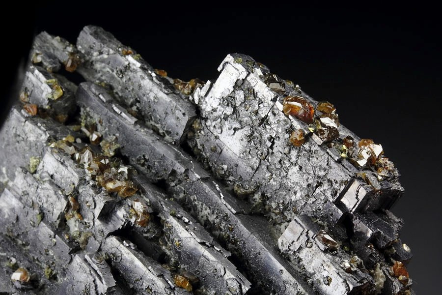 bended GALENA, SPHALERITE var. CLEIOPHANE, CHALCOPYRITE