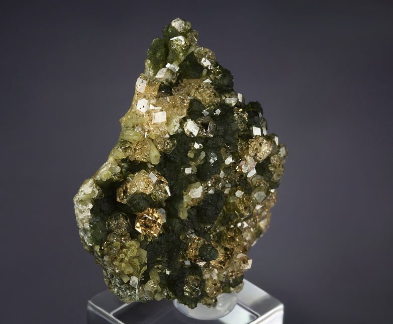 gem GARNET var. GROSSULAR, CLINOCHLORE, DIOPSIDE