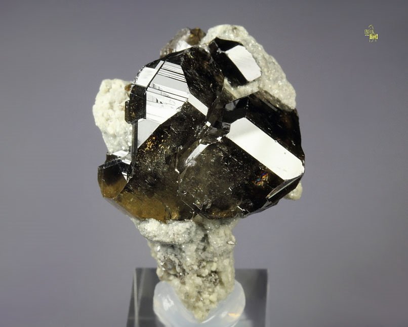 gem CASSITERITE twinned