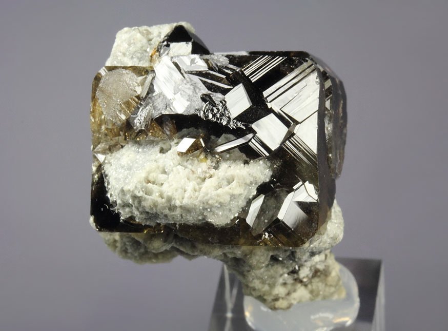 gem CASSITERITE twinned