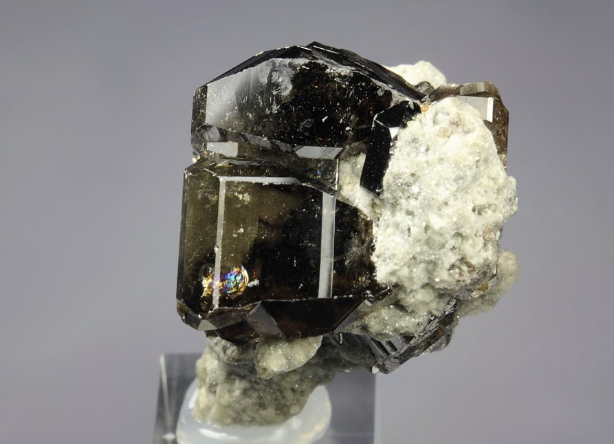 gem CASSITERITE twinned