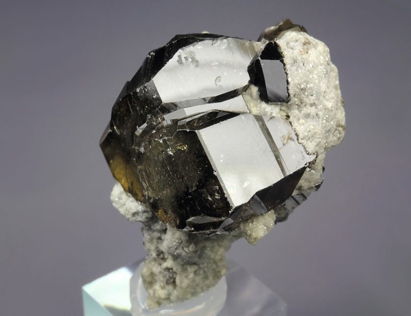 gem CASSITERITE twinned