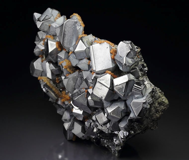 twinned GALENA, CALCITE