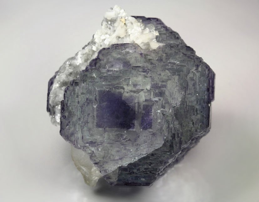 FLUORITE with PHANTOMS, CALCITE