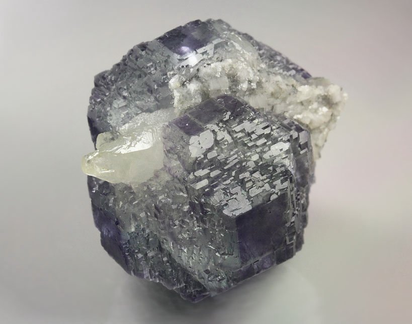 FLUORITE with PHANTOMS, CALCITE