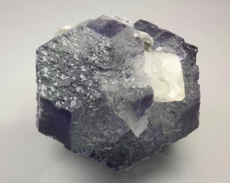 FLUORITE with PHANTOMS, CALCITE