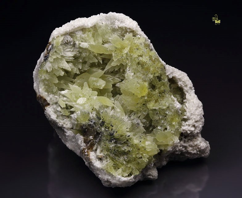 CALCITE, GONNARDITE epimorph 