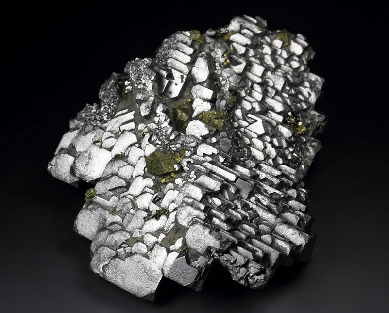 skeletal GALENA, CHALCOPYRITE, PYRITE