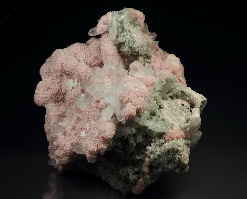 RHODOCHROSITE, QUARTZ, CALCITE