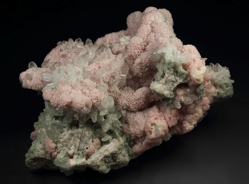 RHODOCHROSITE, QUARTZ, CALCITE