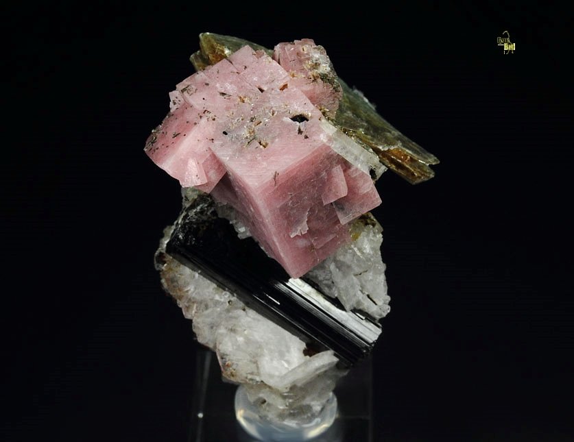 RHODOCHROSITE, POLYLITHIONITE, AEGIRINE, ALBITE