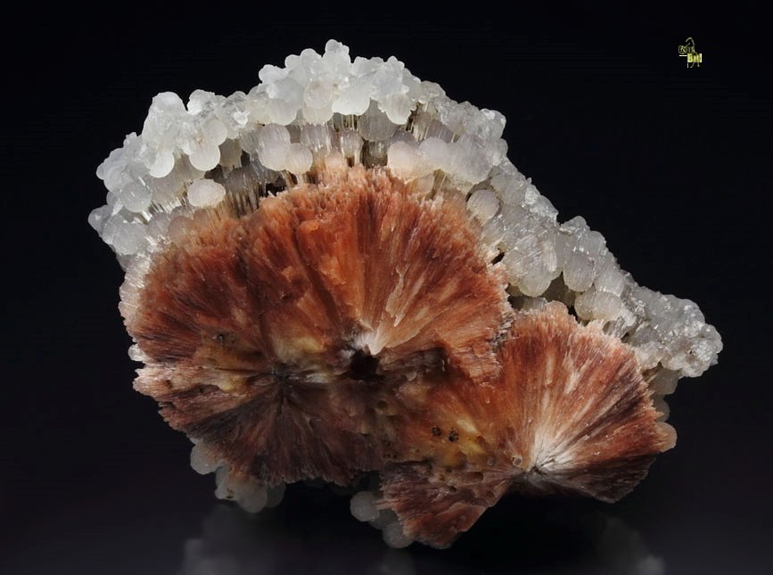 orange SCOLECITE, CHALCEDONY