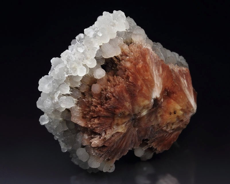 orange SCOLECITE, CHALCEDONY