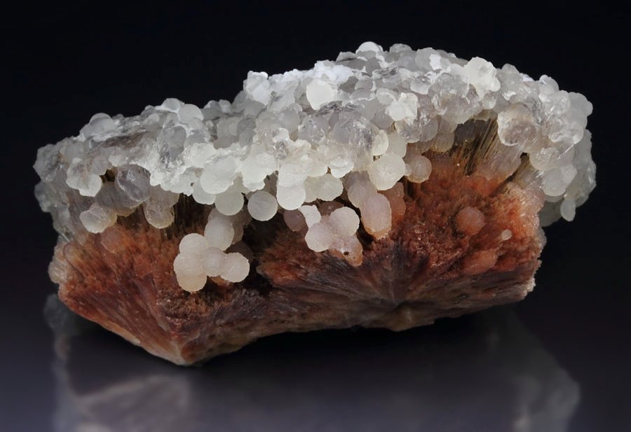 orange SCOLECITE, CHALCEDONY