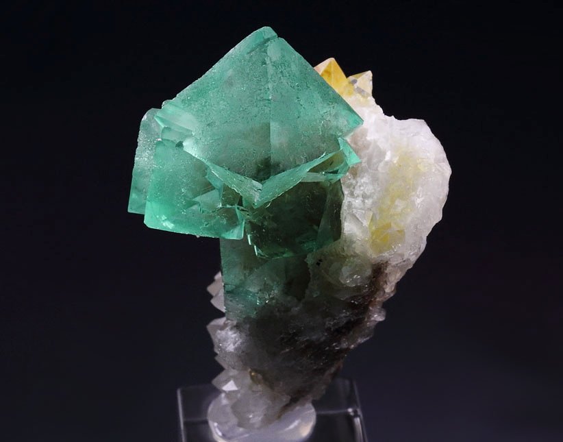 FLUORITE octahedrons