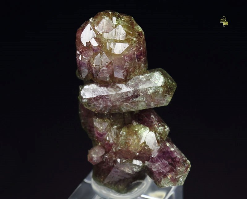 gem bi-terminated VESUVIANITE bi-color