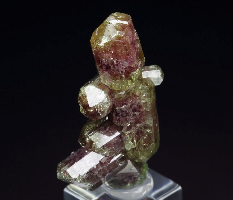 gem bi-terminated VESUVIANITE bi-color