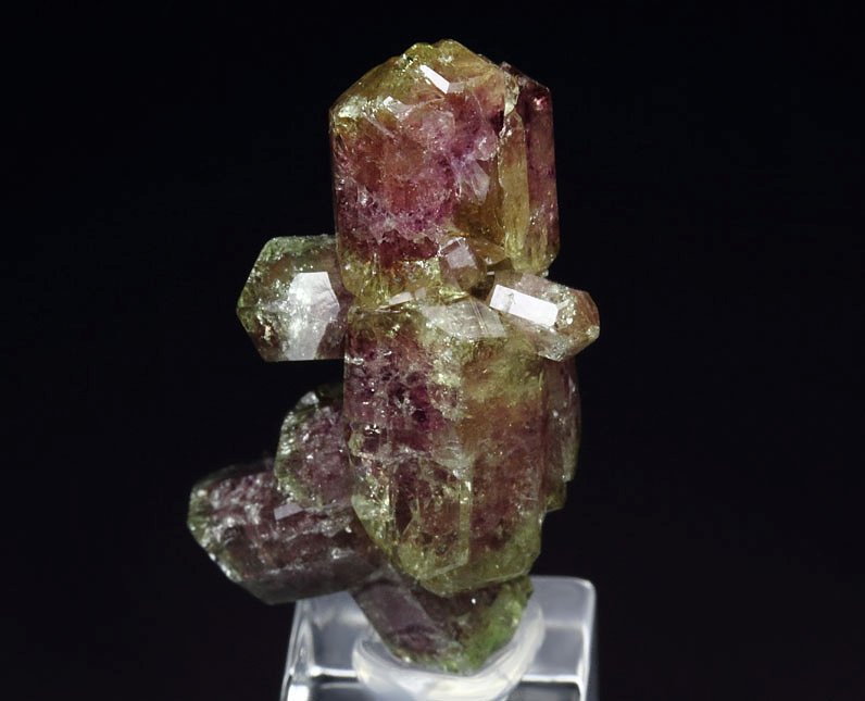 gem bi-terminated VESUVIANITE bi-color