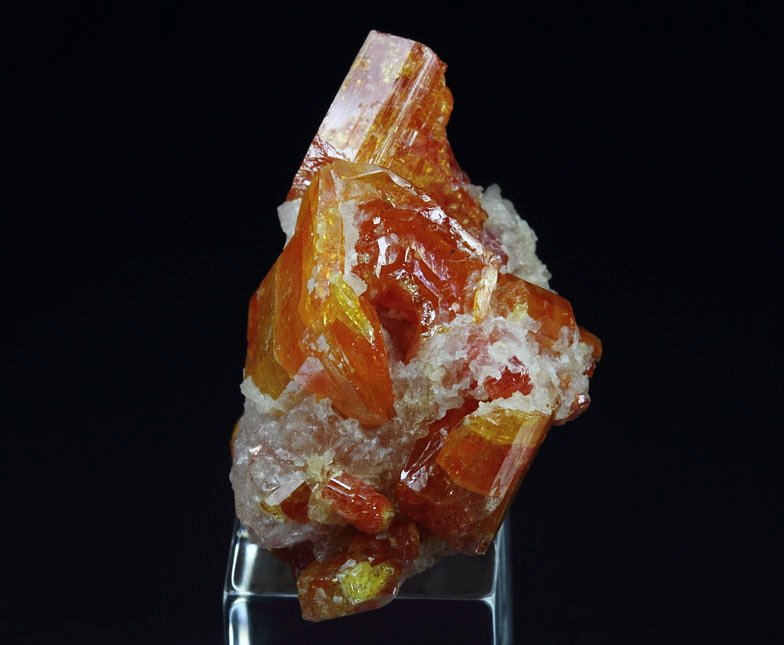 VANADINITE hopper, CALCITE