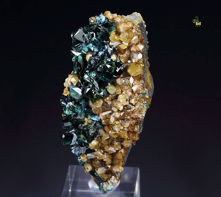 new find - gem LAZULITE, SIDERITE