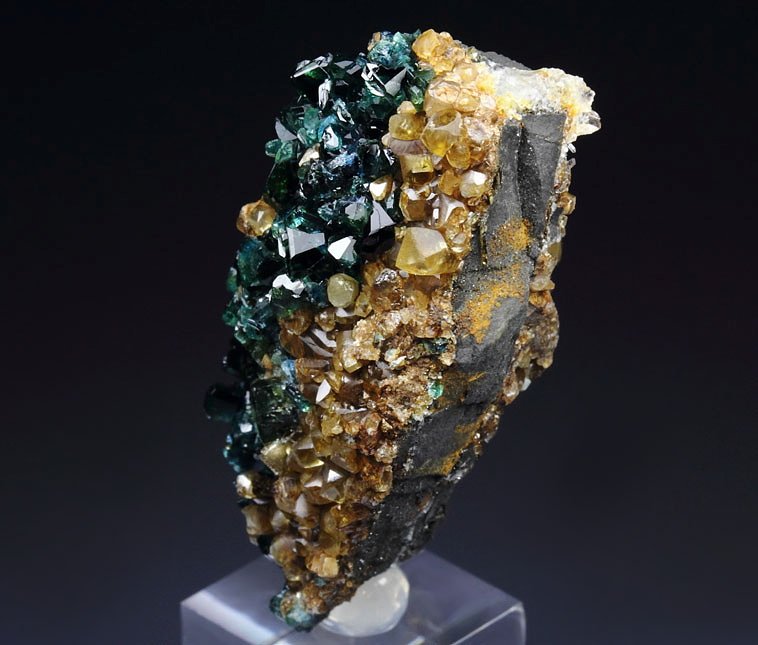 new find - gem LAZULITE, SIDERITE