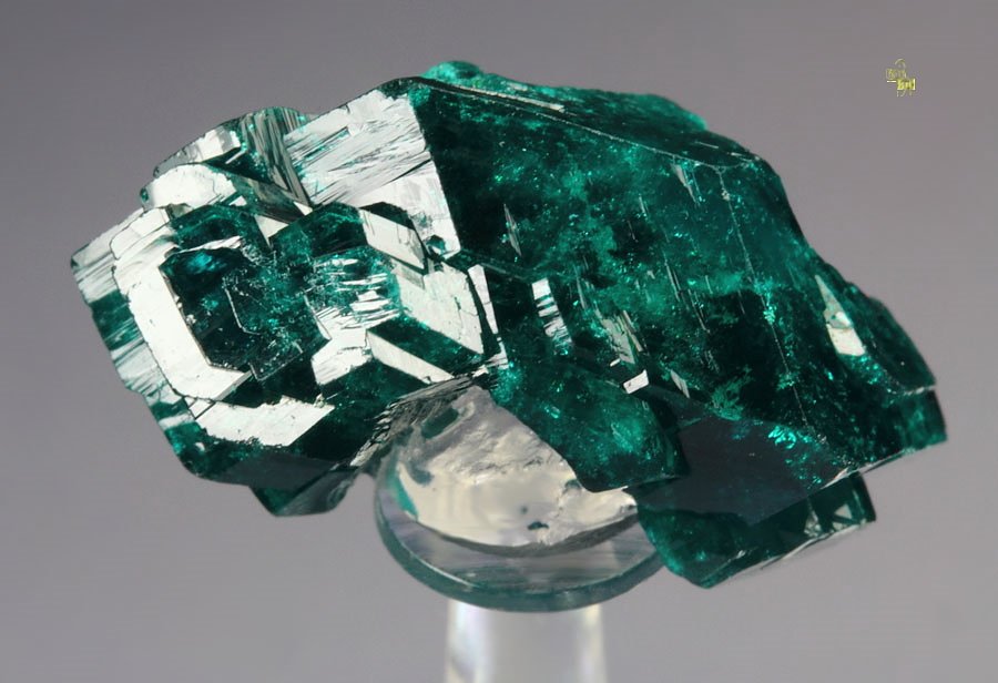 gemmy DIOPTASE bi-terminated