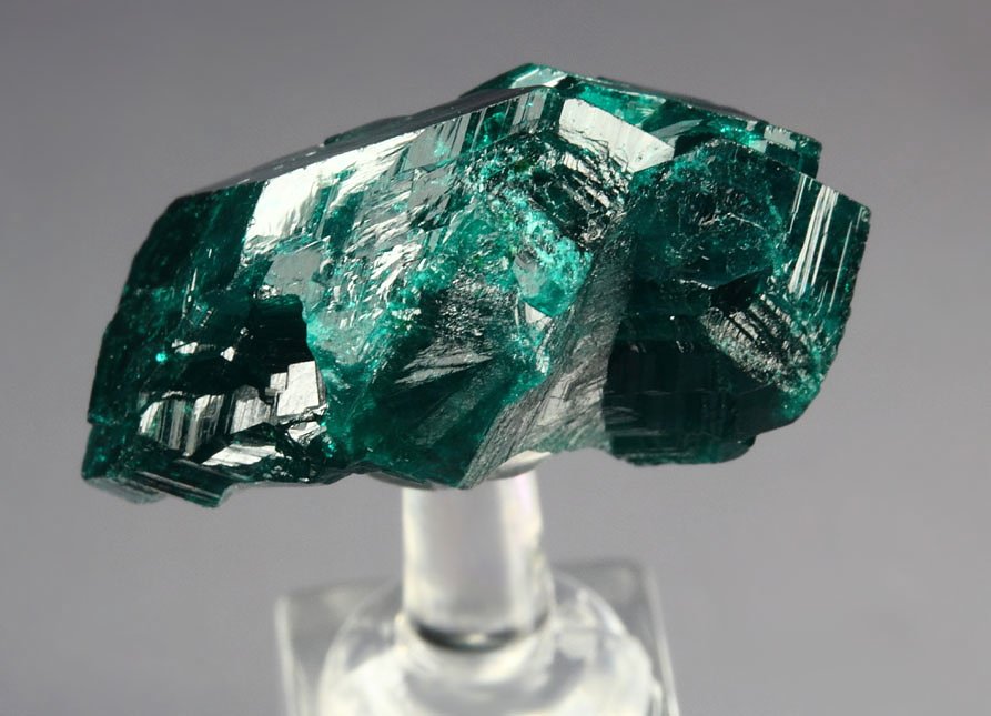 gemmy DIOPTASE bi-terminated