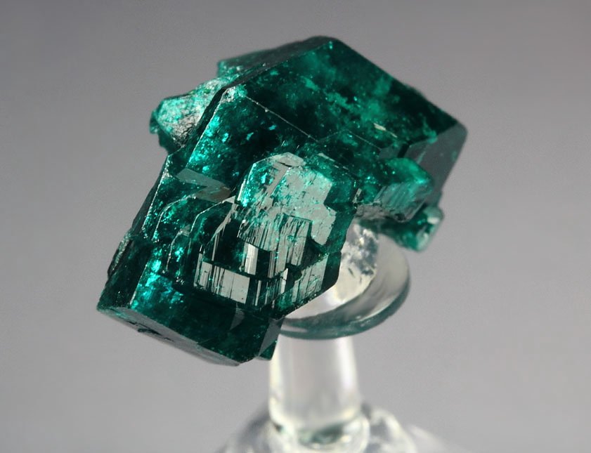 gemmy DIOPTASE bi-terminated