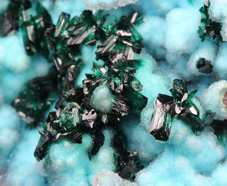 BROCHANTITE, CHRYSOCOLLA, QUARTZ