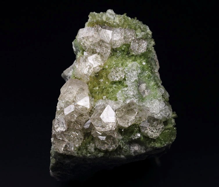 extremely rare - colorless gem GARNET var. GROSSULAR, DIOPSIDE 