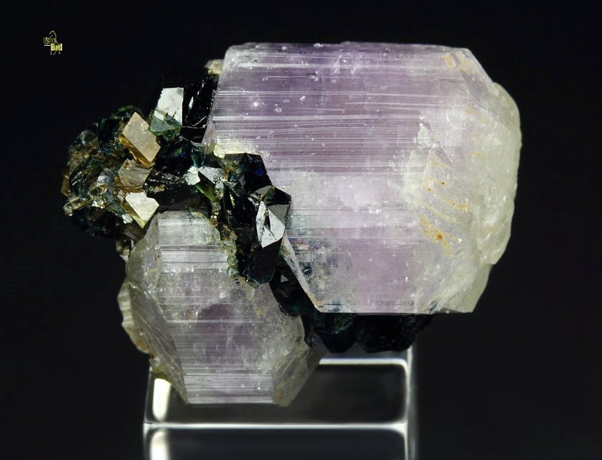 gem FLUORAPATITE, gemmy LAZULITE, SIDERITE, QUARTZ