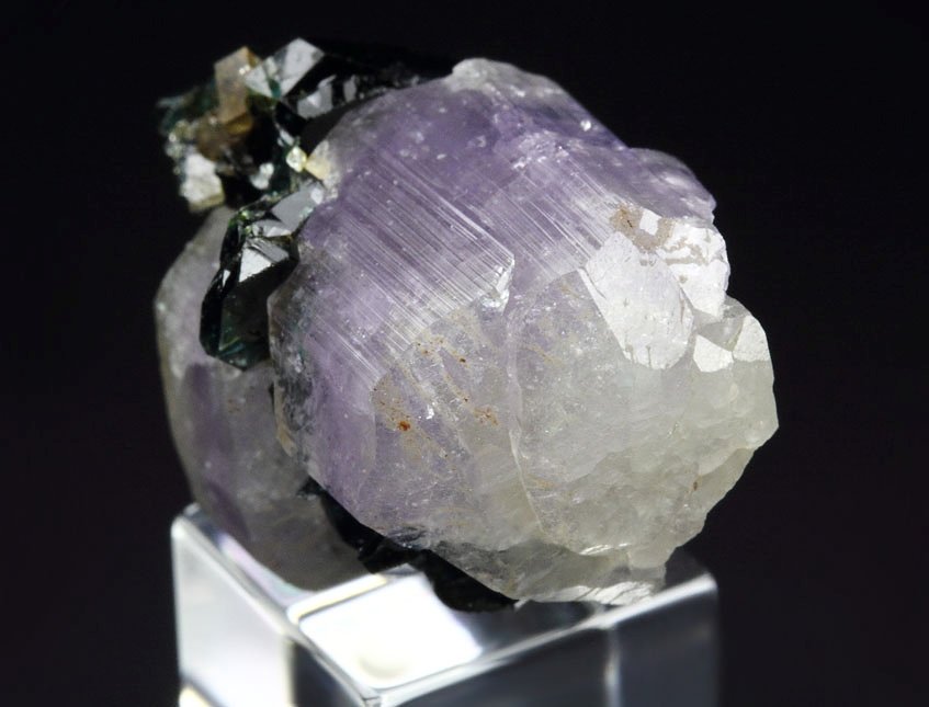 gem FLUORAPATITE, gemmy LAZULITE, SIDERITE, QUARTZ