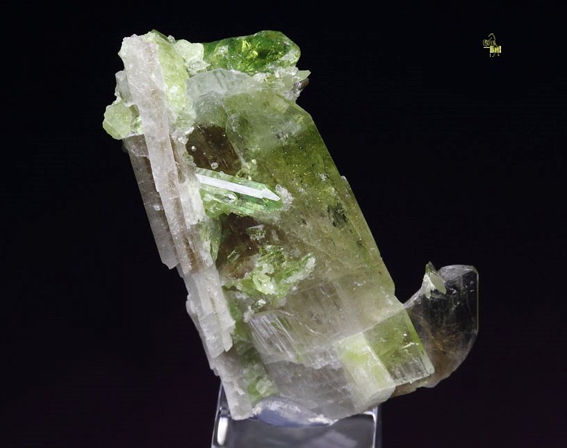 gemmy DIOPSIDE bi-color, VESUVIANITE