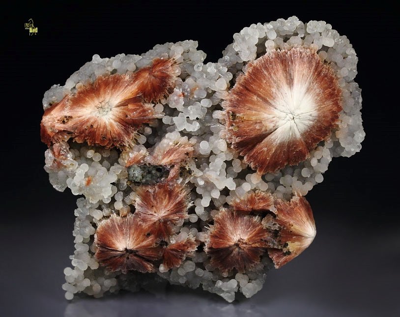 orange SCOLECITE, CHALCEDONY