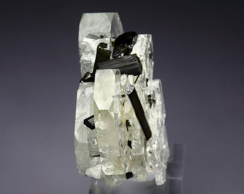 gem BERYL var. GOSHENITE, gem TOURMALINE var. ELBAITE