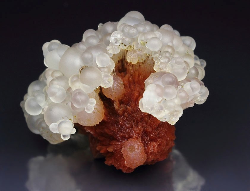 orange SCOLECITE, CHALCEDONY