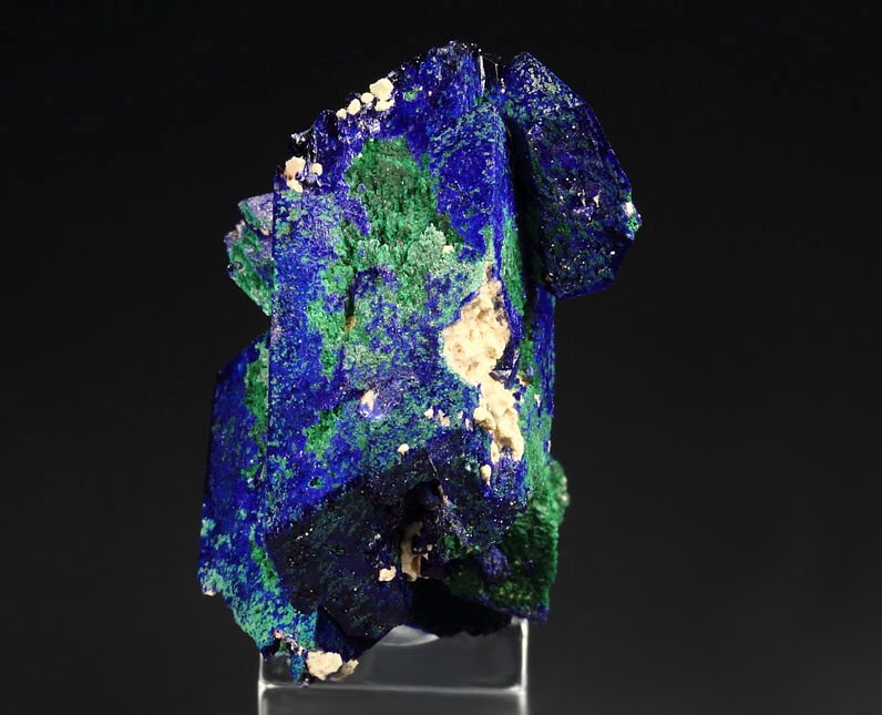 AZURITE, MALACHITE pseudomorph 