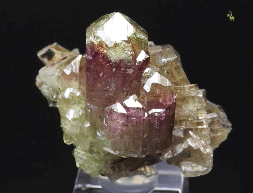 gem bi-terminated VESUVIANITE bi-color, DIOPSIDE