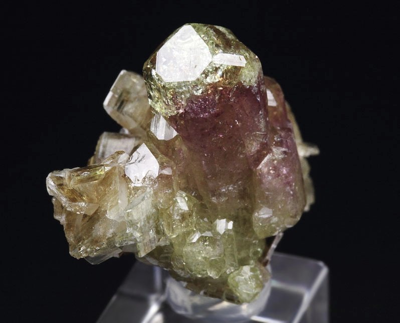 gem bi-terminated VESUVIANITE bi-color, DIOPSIDE