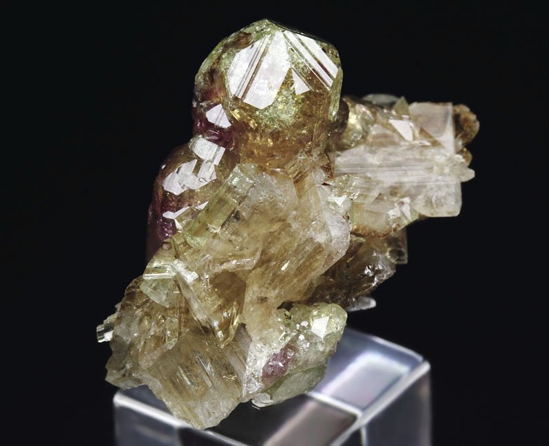 gem bi-terminated VESUVIANITE bi-color, DIOPSIDE