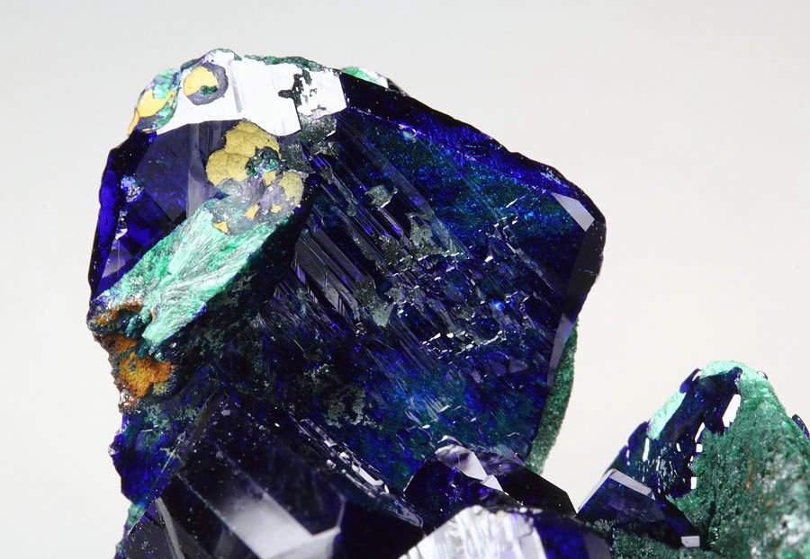 gemmy AZURITE, MALACHITE pseudomorph 