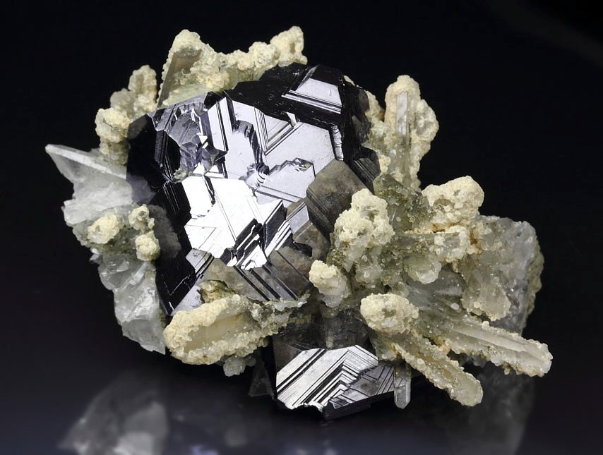 GALENA twinned, QUARTZ, CALCITE